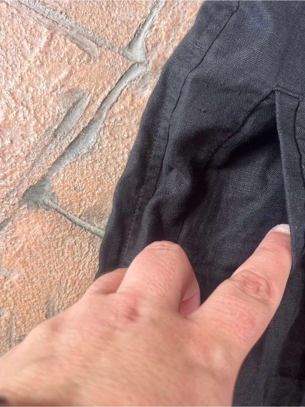 Everlane The Linen Flax Way High Drape Pants Black Size 4